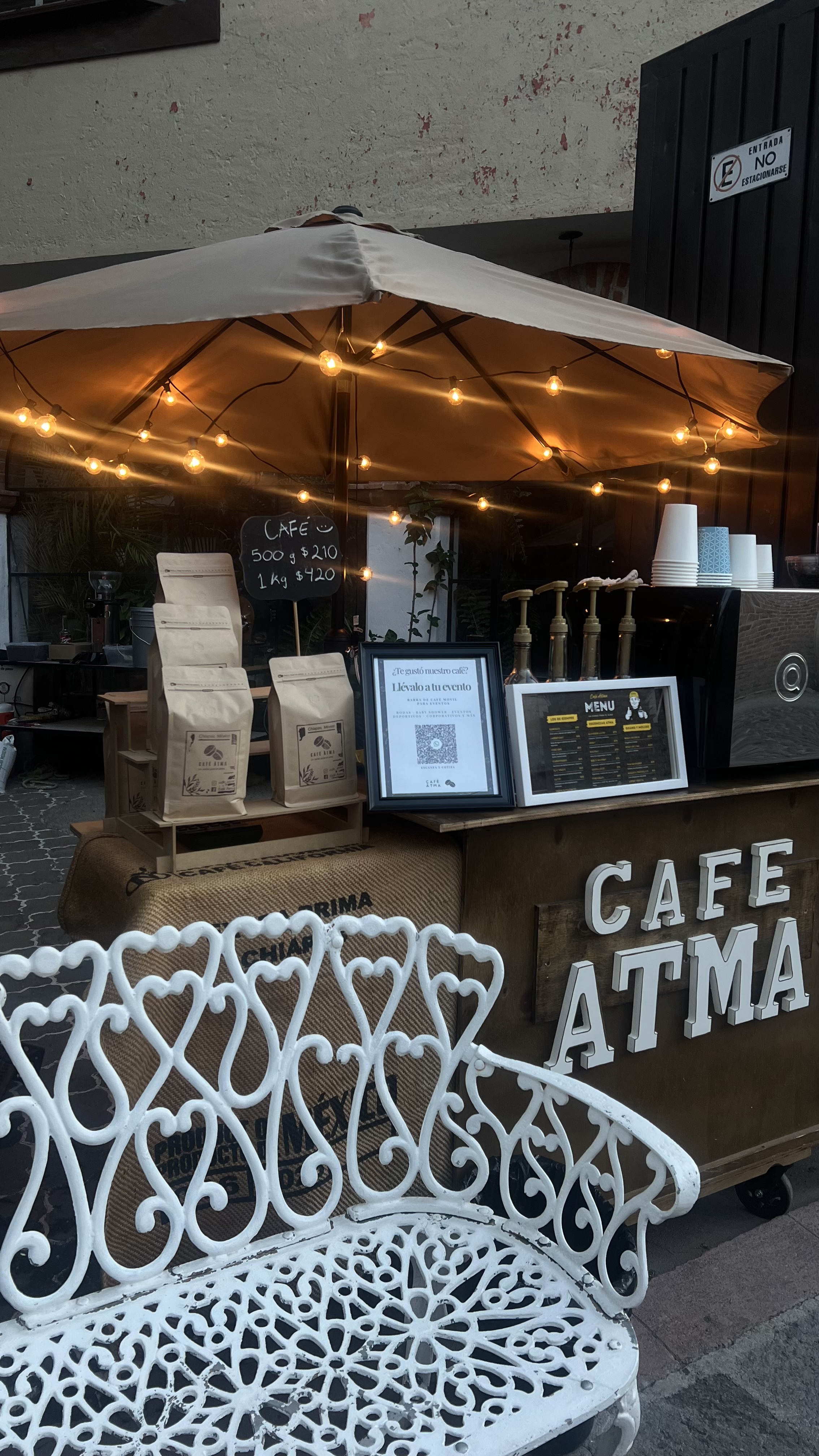 Barra móvil de Café Atma
